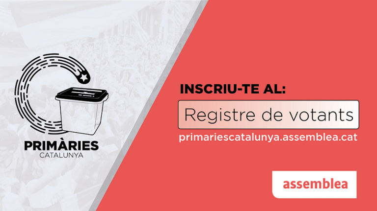 L’ANC obre el registre d’electors per a les Primàries Republicanes a les eleccions municipals