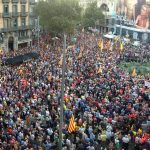 Concentració davant la Conselleria d’Economia. Font: ANC