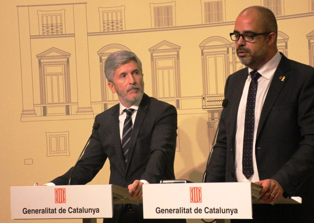 Roda de premsa posterior a la reunió de la Junta de Seguretat Roda de premsa posterior a la reunió de la Junta de Seguretat