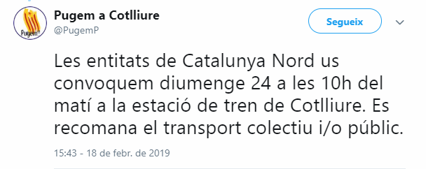 Mobilitzacions contra la visita de Pedro Sánchez a la Catalunya del Nord