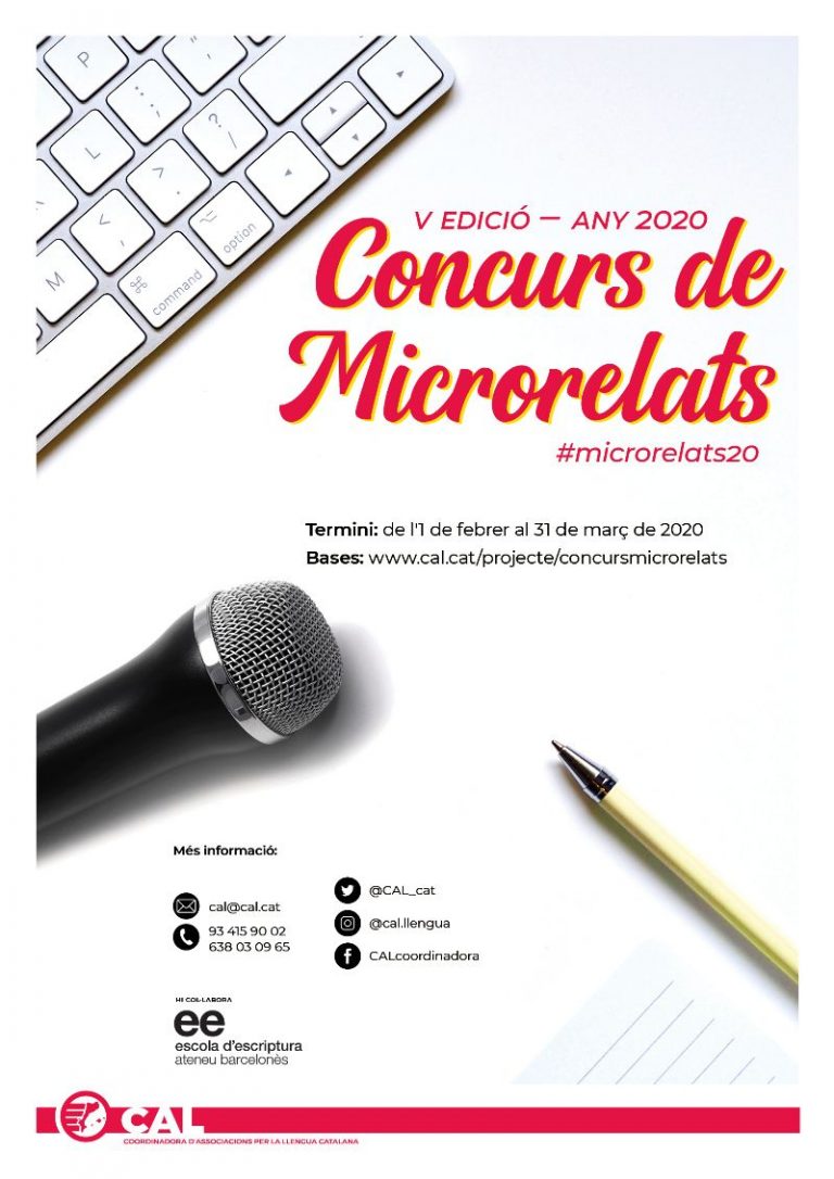 S’obre el termini per participar en el Concurs de Microrelats de la CAL
