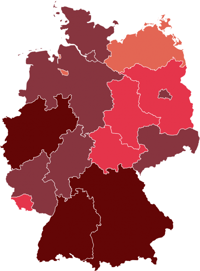 Afectació del Covid-19 a Alemanya per territoris | Wikipèdia, usuari Smurrayinchester