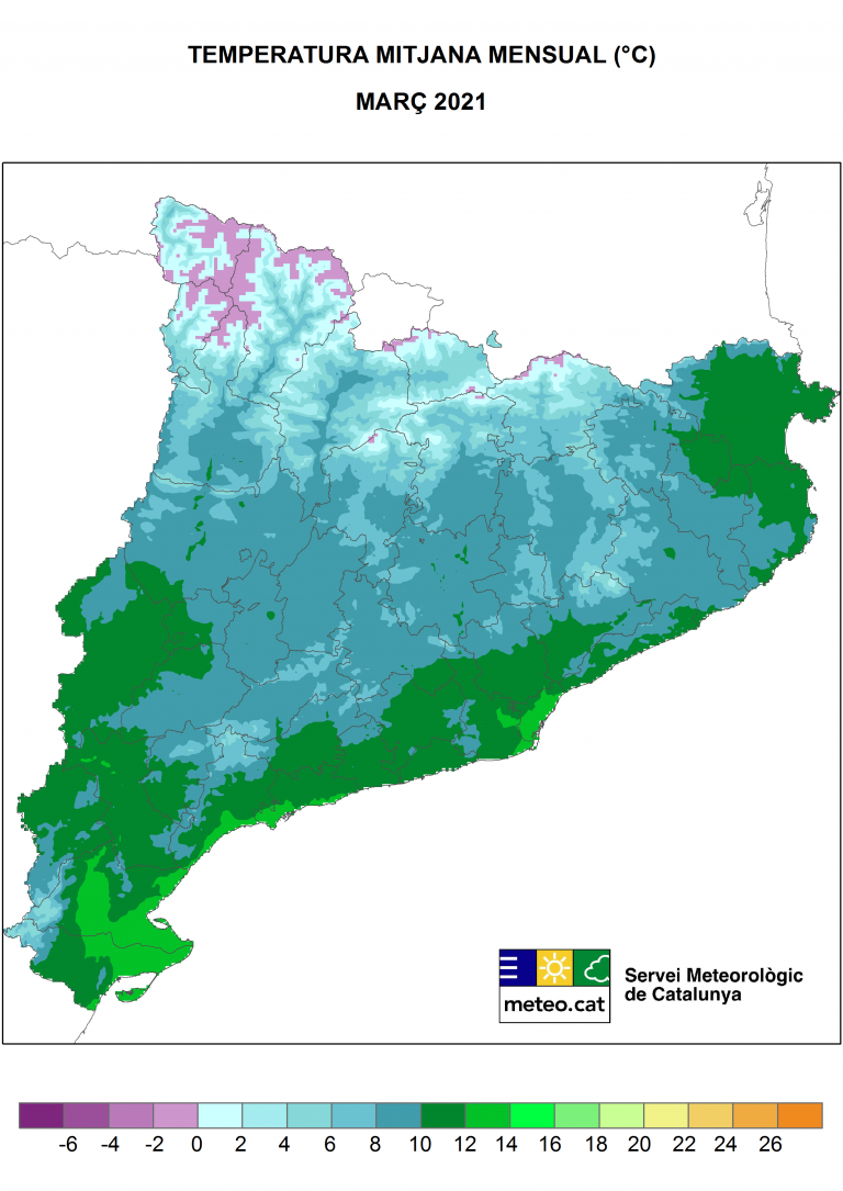 Març sec o molt sec a Catalunya
