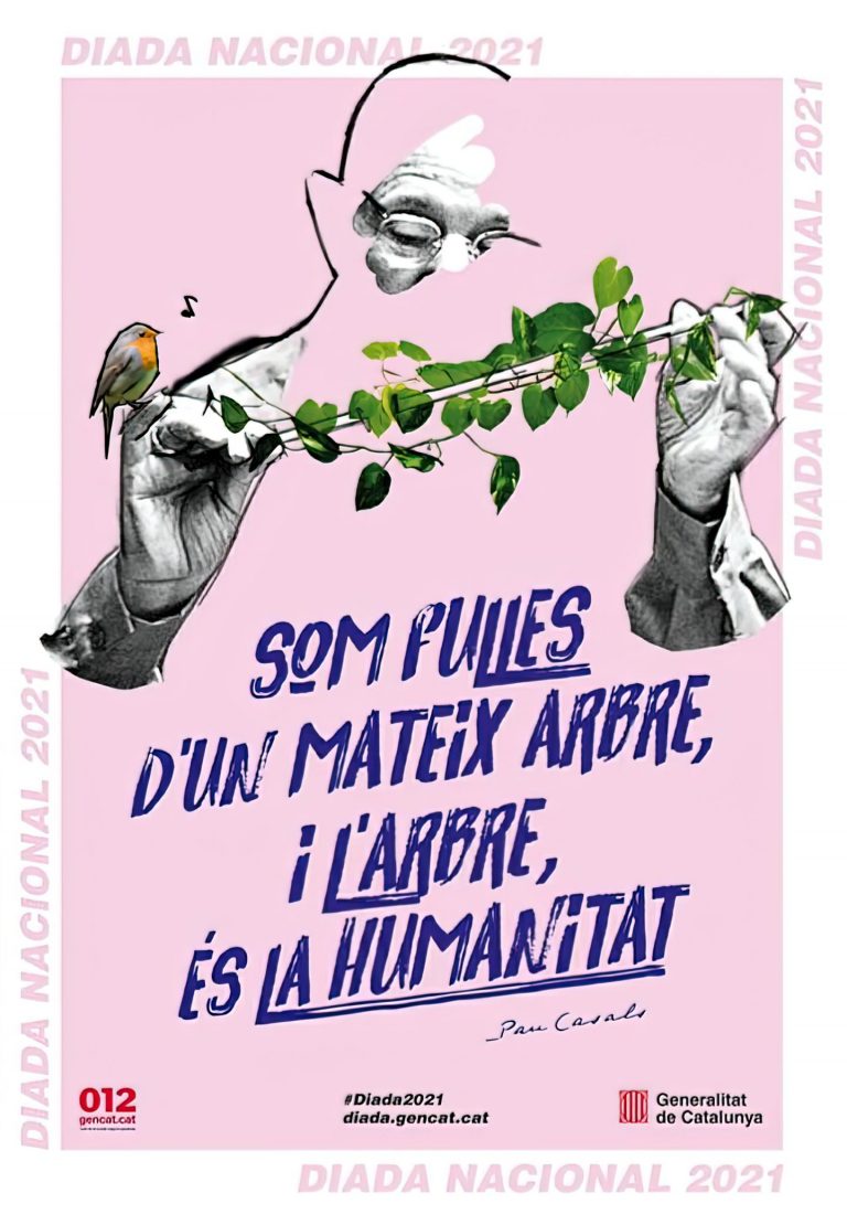 El cartell rosa de la Diada