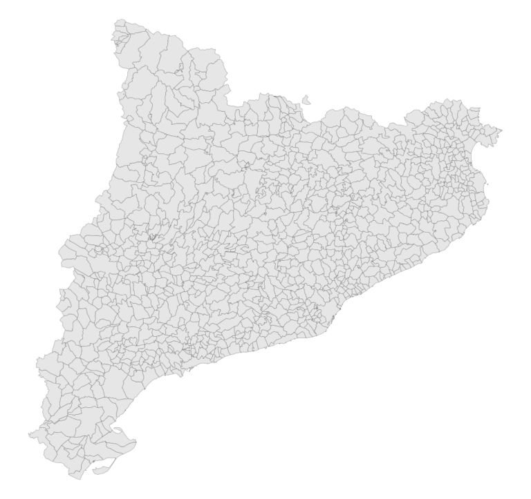 Mapa municipal de Catalunya | Llicència CC 2.5 | Autor: Joan M. Borràs