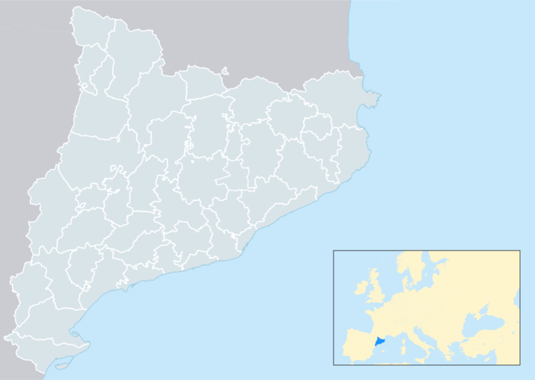 Mapa de les comarques de Catalunya
