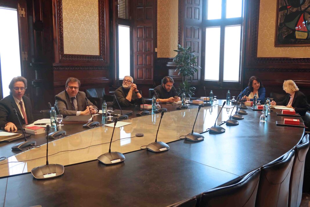 La Mesa reunida aquest dimarts al matí | Font: Parlament de Catalunya