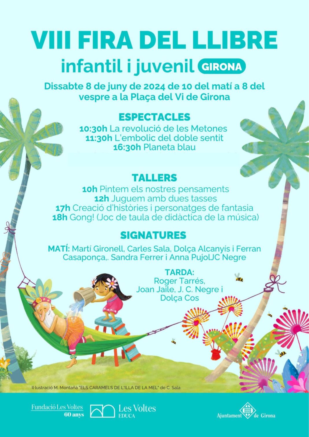 Cartell de la 8a edició de la Fira del Llibre Infantil i Juvenil.